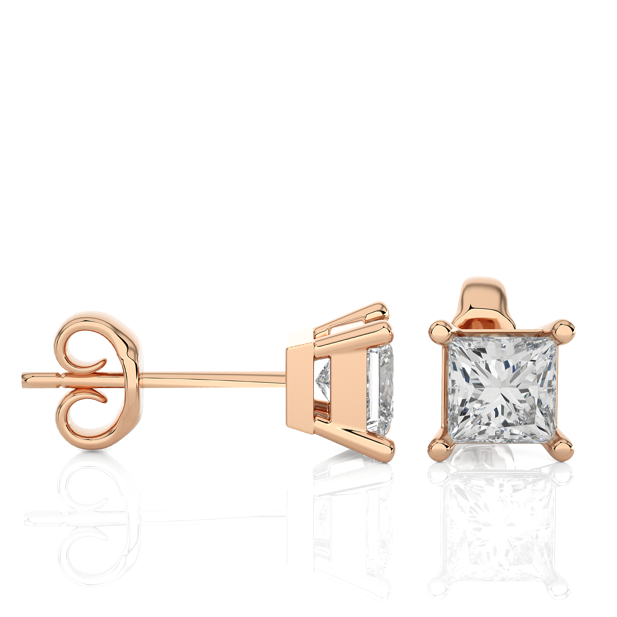 Buy 1Ct Natural Diamond Stud Earrings | Solitairekart